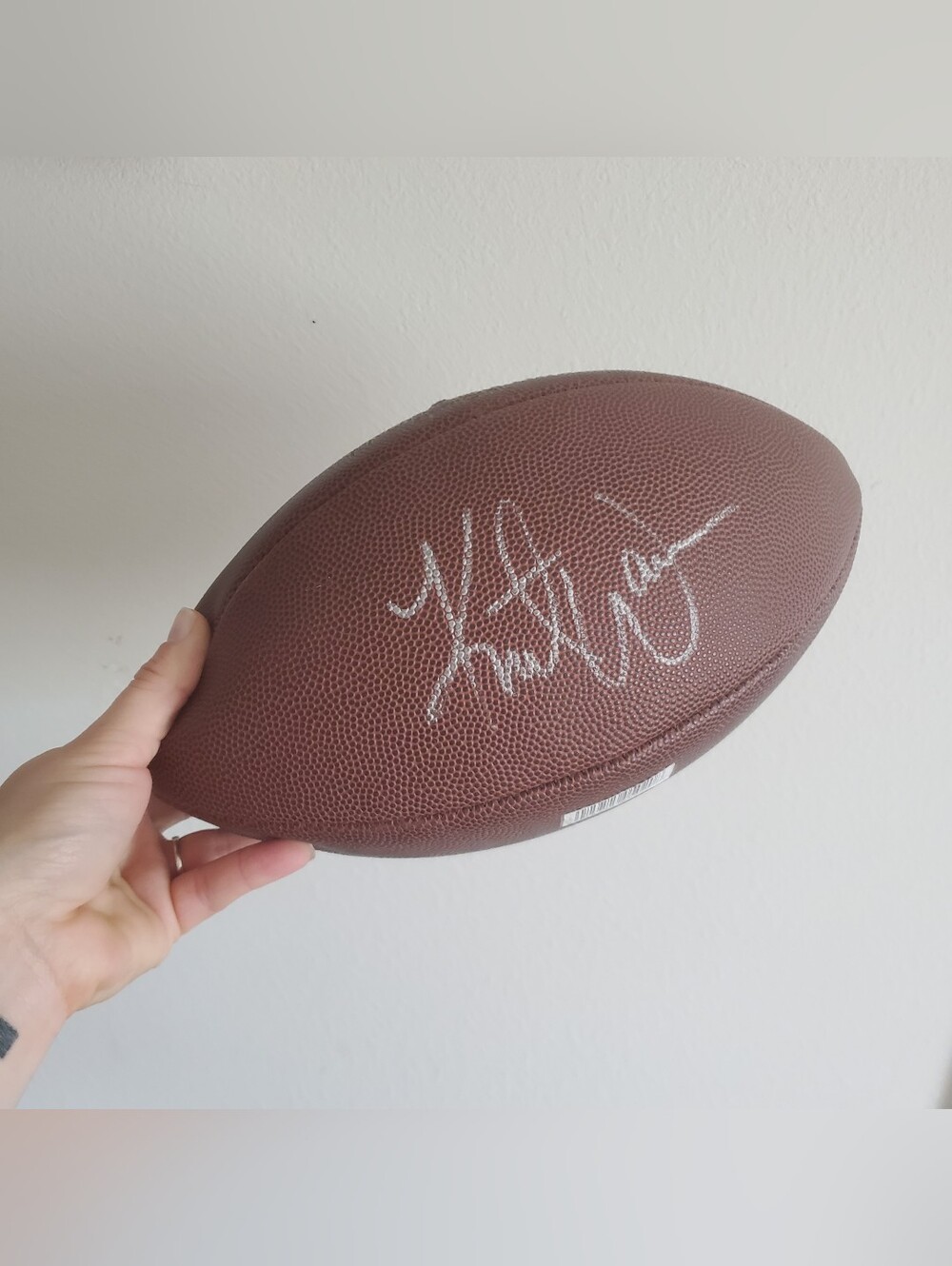 Official Kurt Warner Autographed Football Franklin Professional Official Ball